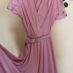 Vintage Elegant Pink Dress